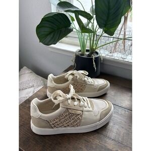Sam Edelman Women's Tan  Elcie Sneaker Size 7.5 Medium EUC